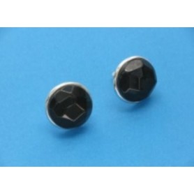 Azabache Jet Silver Earrings