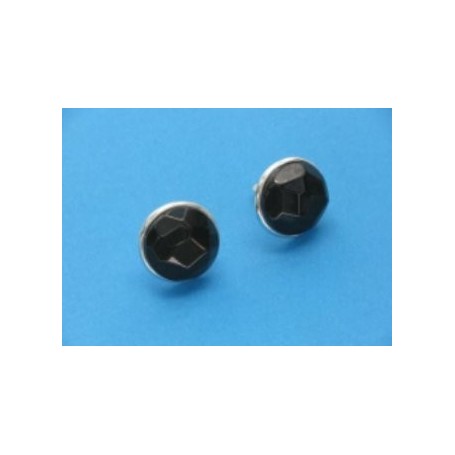 Azabache Jet Silver Earrings