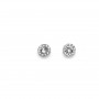 Giant round rhod. peridot Earrings