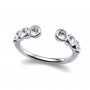 Serial Rhodium Crystal Anillo