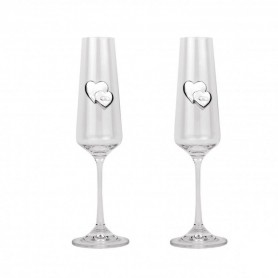 Set Copas Brindis Corazones Boda - Aniversario