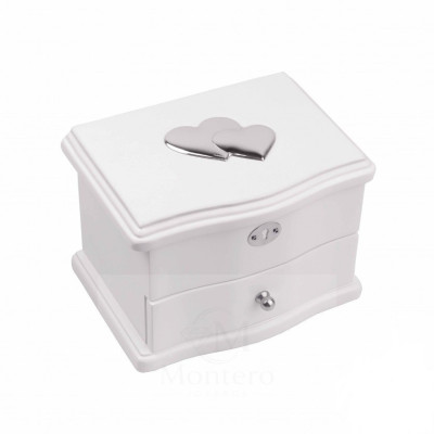 Musical White Jewelry Box
