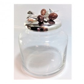 Tarro de Cristal con Plata