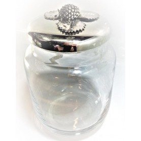 Tarro de Cristal con Plata