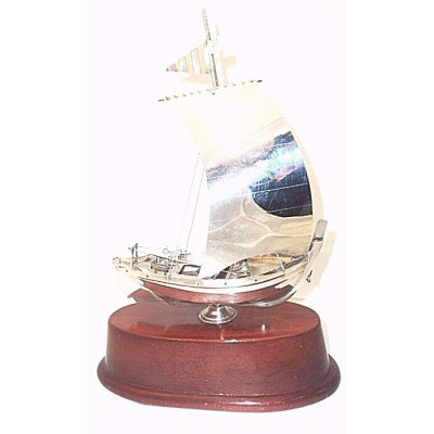 Silver Sailboat