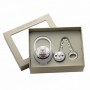 Set Caja Portachupete + Pinza de Chupete Osito con Estrellas