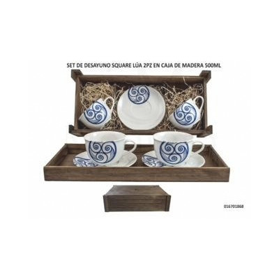 Set Desayuno Square Porcelana Lua