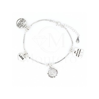 Pulsera Plata ABUELA