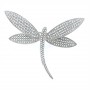 Broche Plata Libélula