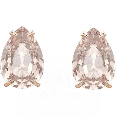 Pendientes Mix, rosa, baño de oro rosa Swarovski