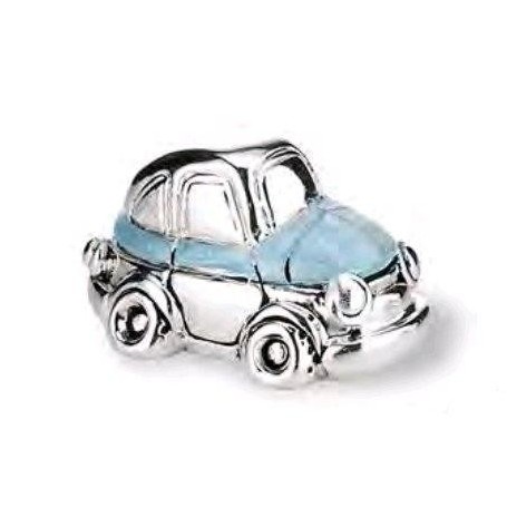 Figura Resina Plata Coche