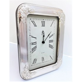 Reloj Despertador Plata Flores