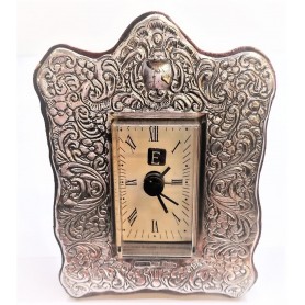 Reloj Despertador Plata Barroco