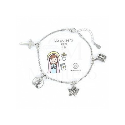 Pulsera Plata FE RELIGIOSA