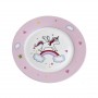 Vajilla Infantil Rosa Unicornio