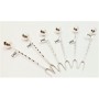 Set 6 Pinchos Plata Bola Grande