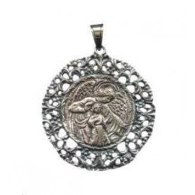 Medalla Cuna Plata Angel de la Guarda