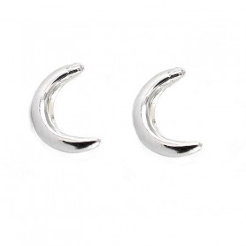 Pendientes Plata Luna Brillo
