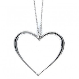 Colgante Plata Corazon con Cadena