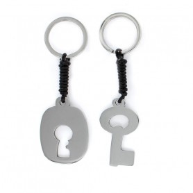 Llavero Acero Doble Candado y Llave