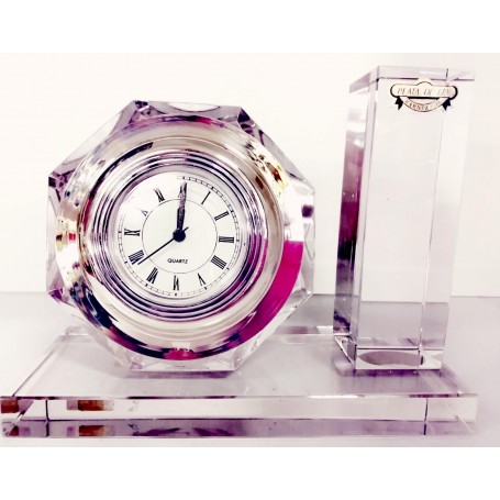 Reloj Metacrilato y Plata