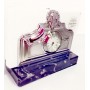 Tarjetero Plata con Reloj Equus