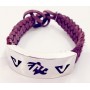 Pulsera Plata y Cuero Marron Trenzado