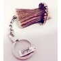 Llavero Plata con Motivo Caza