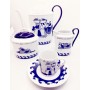 JUEGO CAFE PORCELANA "A VENDIMA" 12 TAZAS  (27PIEZAS)