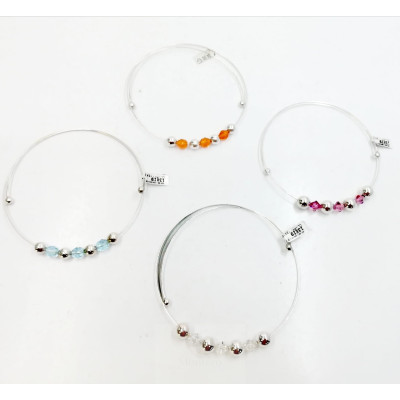 Collar Plata Choker B.Plata+B.Color
