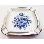 Cenicero Porcelana Decorado Plata