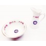 Jarra con Jofaina Porcelana Limoges Decorado Flores