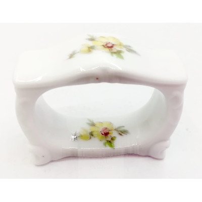 Servilletero Individual Porcelana Decorado Flores