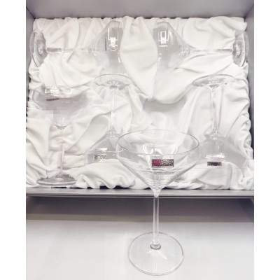 Cocktail Martini Crystal Set
