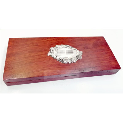 Estuche Accesorios Vino Con Plata