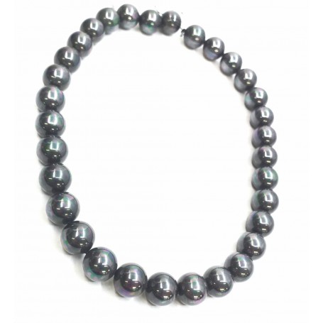 Hilo Perla Sintetica Color Gris 12 mm.