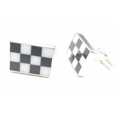 Gemelos Plata Tablero Ajedrez