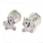 Pendientes Plata Unicornio Esmalte