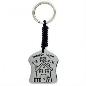 Llavero Acero Ningun Lugar Como Mi Hogar