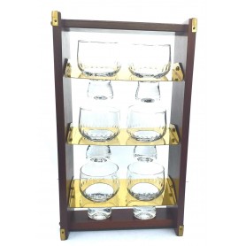 Soporte Nautico con Vasos Cristal