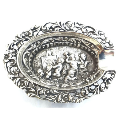 Cenicero Plata Oval Labrado