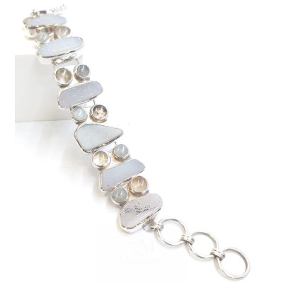 Pulsera Plata Cuarzos