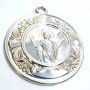 MEDALLA CUNA PLATA NIÑO EN ORACION