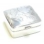 Pastillero Plata Cuadrado con Grabado
