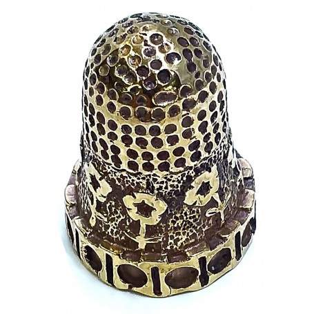 Dedal de Metal Baño Dorado