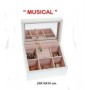 Joyero Musical Blanco Mariposas