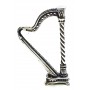 Miniatura Plata Arpa Instrumento