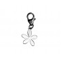 Colgante Plata Charm Accesorio Flor