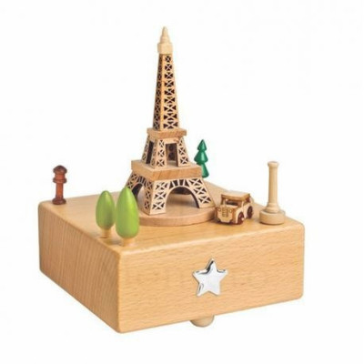 Carrusel Madera Torre Eiffel Aplique Estrella