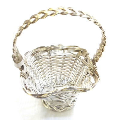 Cestita Trenzada en Plata